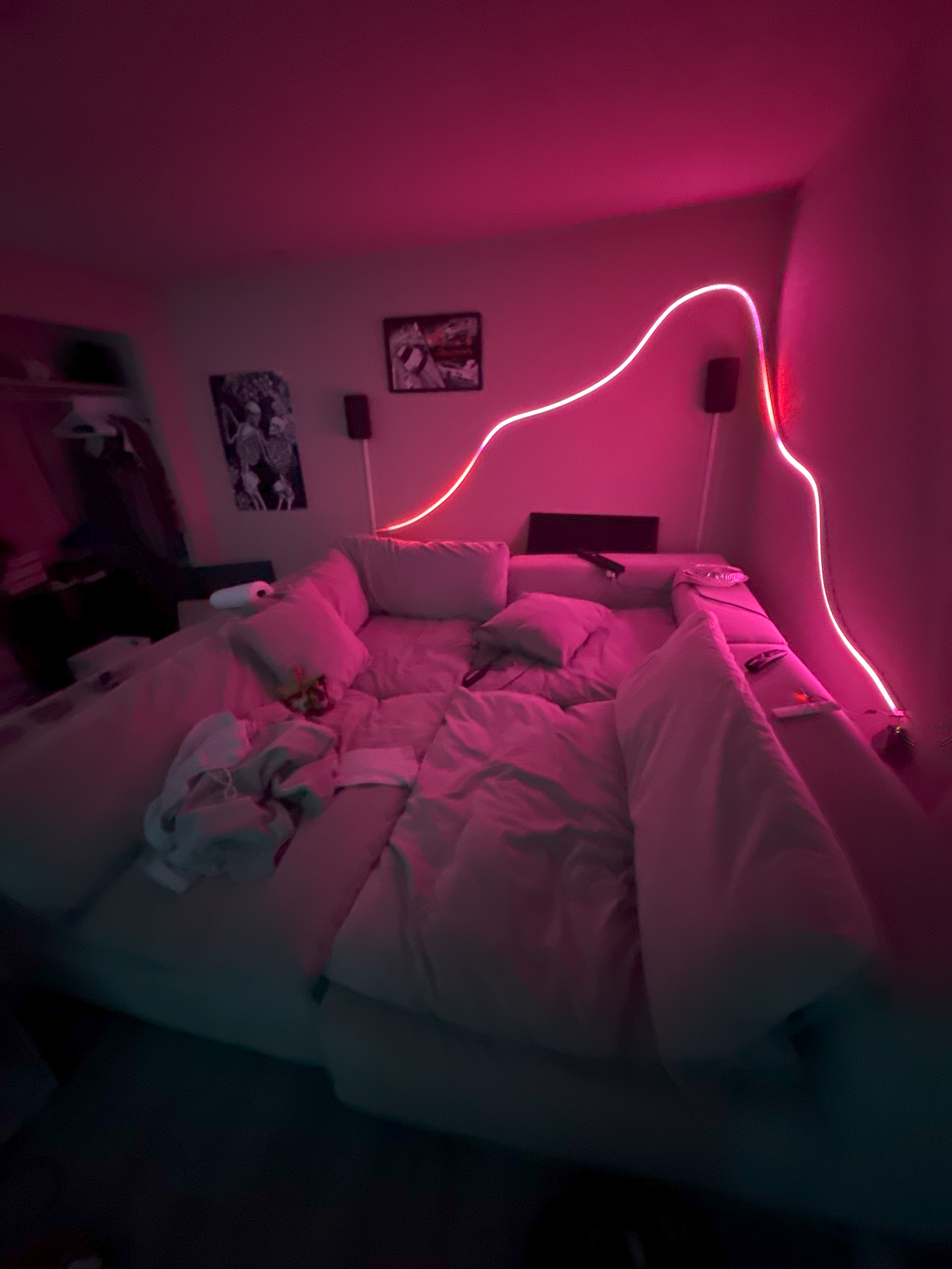 Saturated LED gradient background
